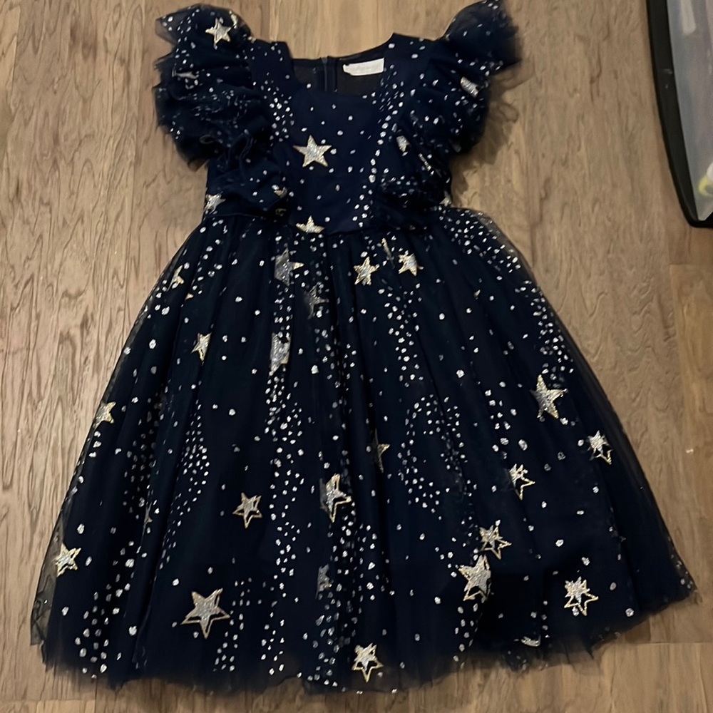 Size 8 Trish Scully navy star dress